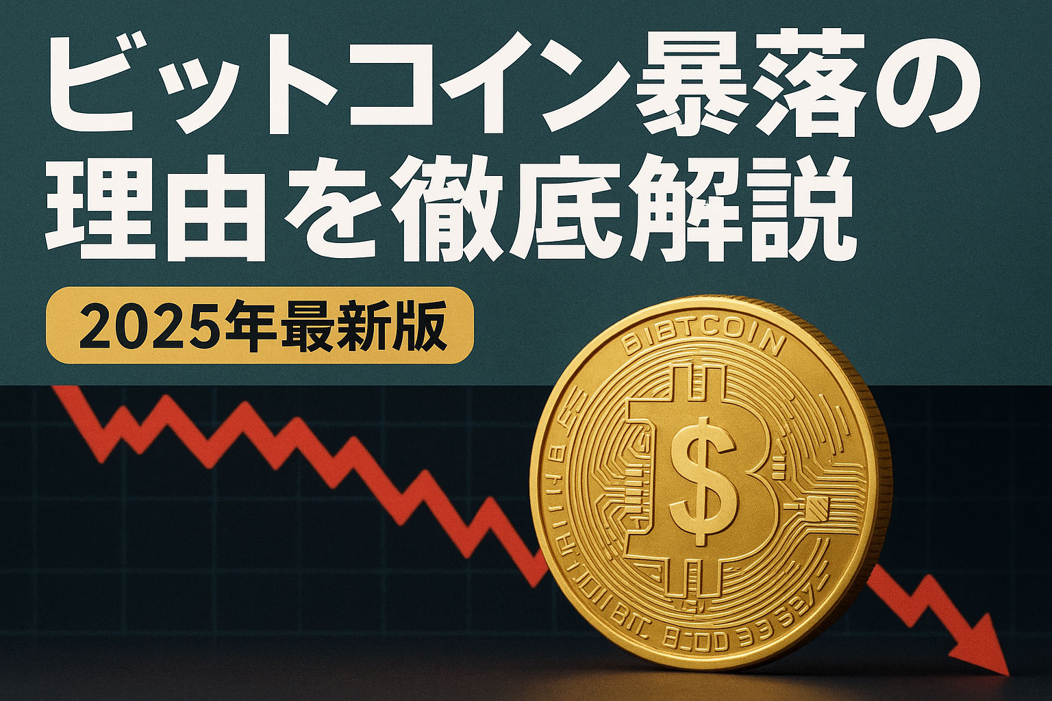ビットコイン暴落の主な原因5つ【2025年最新分析】
