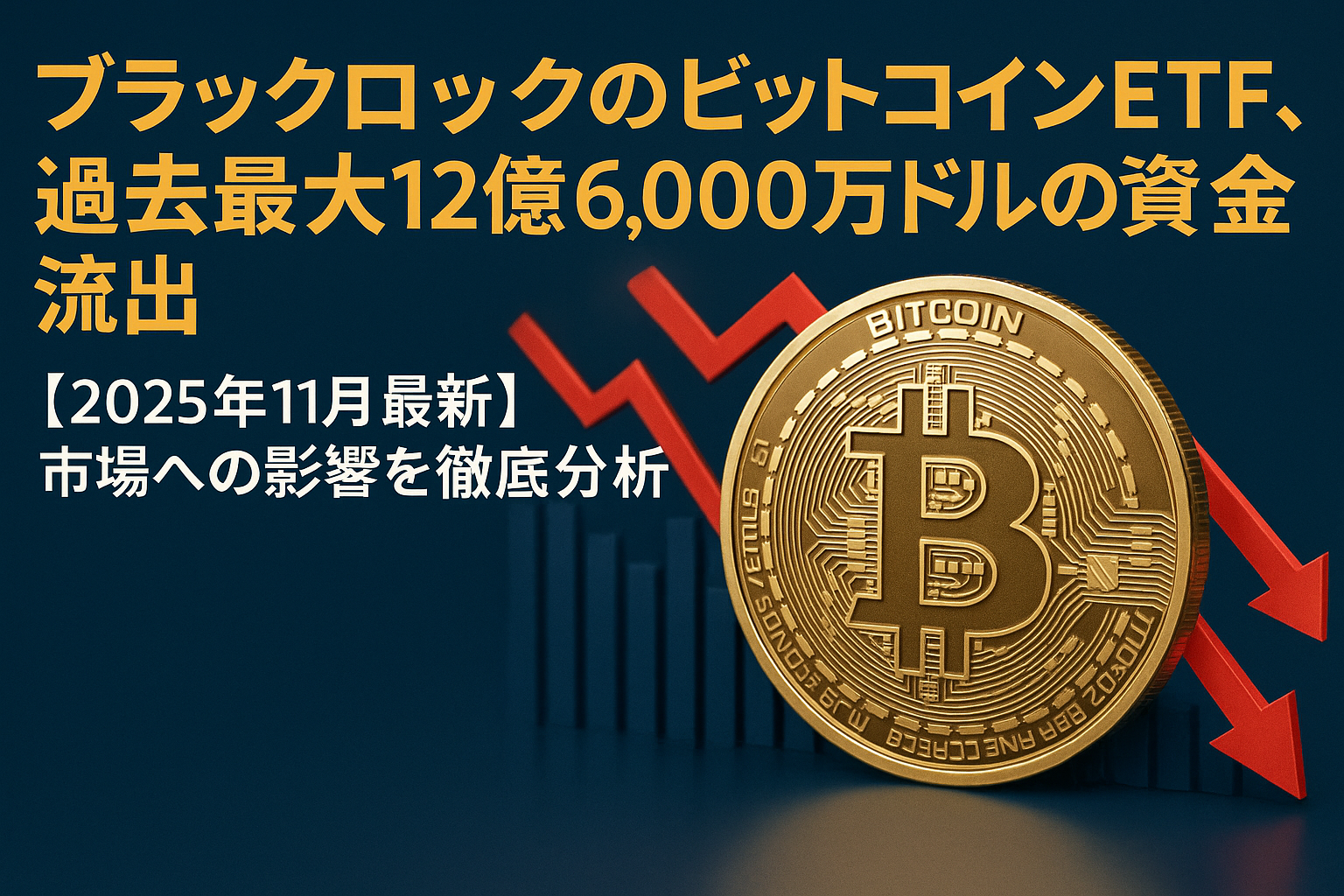 ブラックロックのビットコインETF、過去最大12億6,000万ドルの資金流出【2025年11月最新】市場への影響を徹底分析