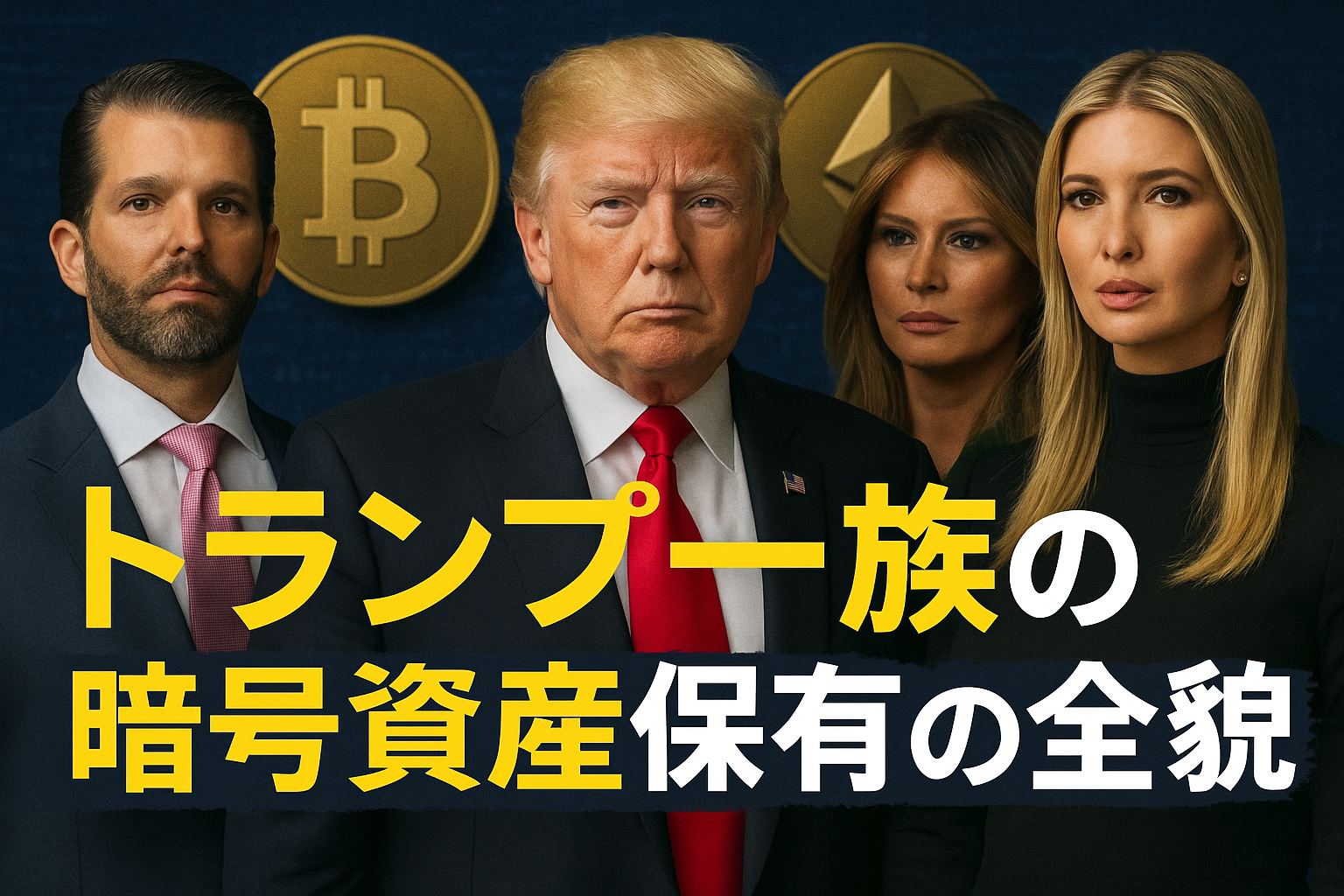 【11月25日最新】トランプ一族の暗号資産保有の全貌