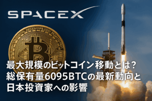 SpaceX、最大規模のビットコイン移動とは？総保有量6095BTCの最新動向と日本投資家への影響