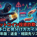 ビットコイン投資詐欺の手口と見分け方ガイド【2025年版：返金・相談先リスト付】