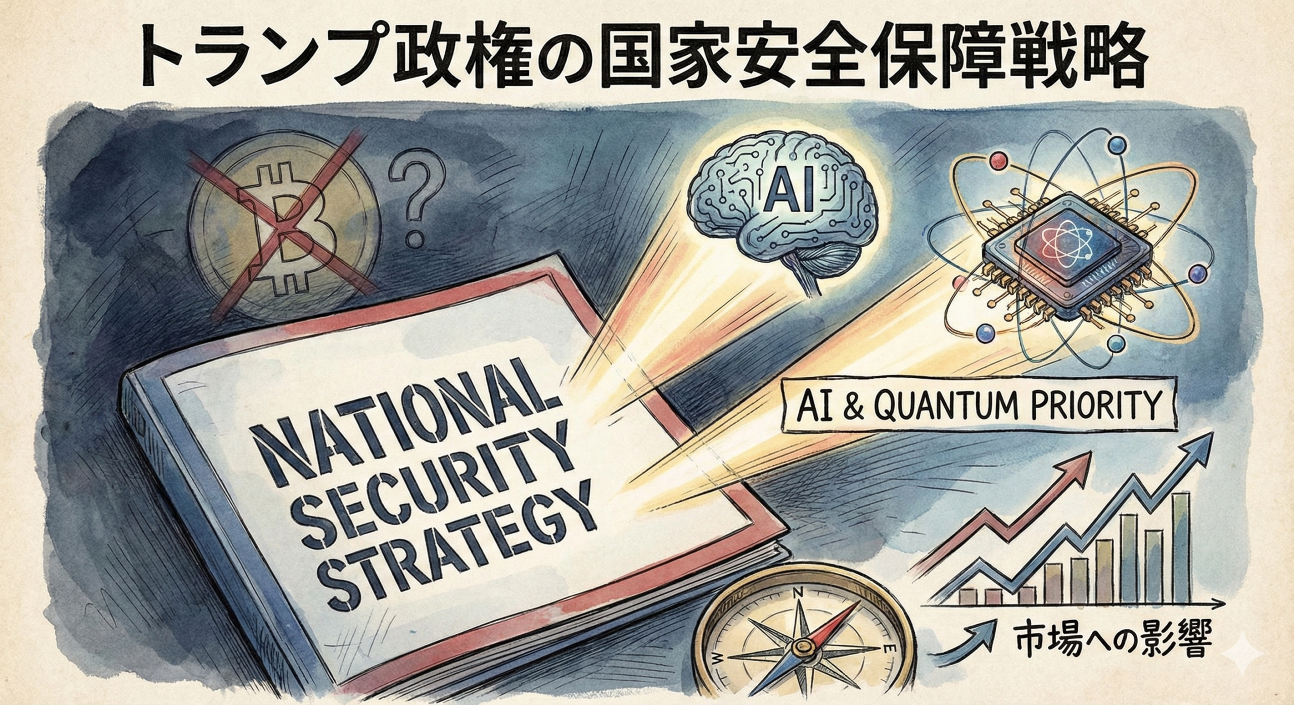 トランプ政権の国家安全保障戦略、仮想通貨に言及せず──AI・量子技術を優先する理由と市場への影響