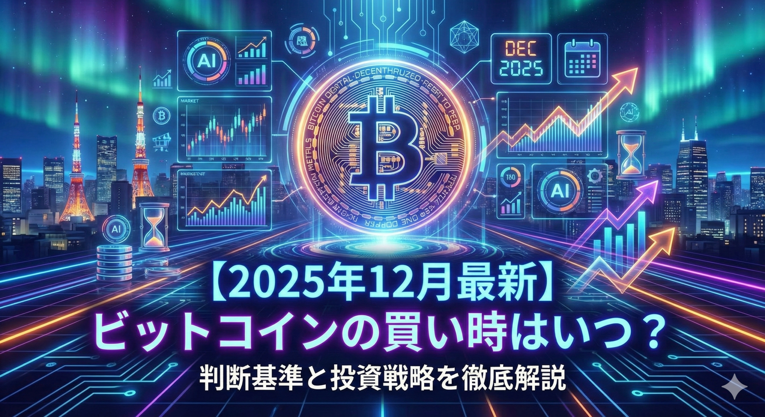 【2025年12月最新】ビットコインの買い時はいつ?判断基準と投資戦略を徹底解説