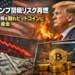 【トランプ関税リスク再燃】ドルと株を離れビットコインに向かう資金