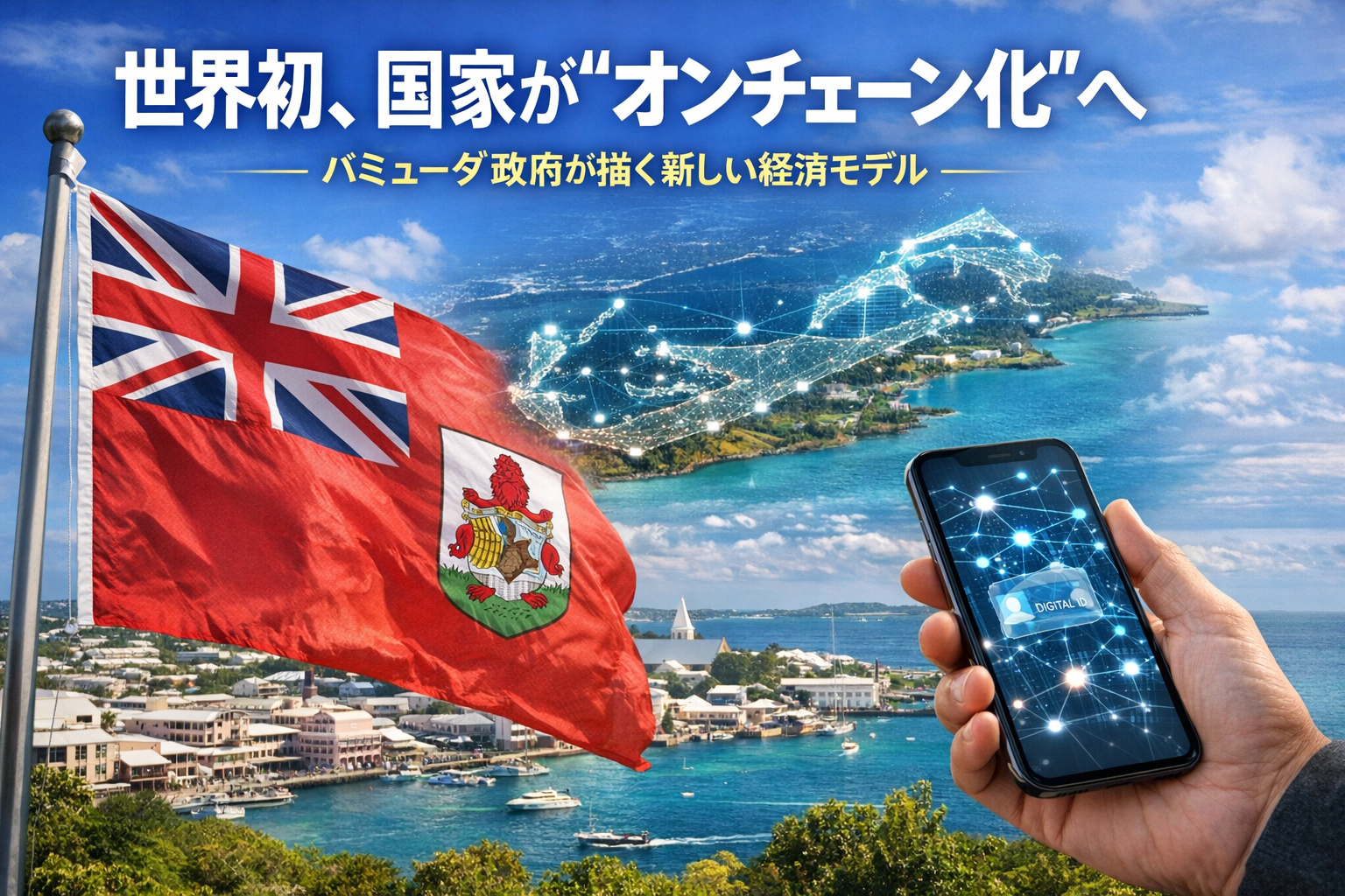 世界初、国家が“オンチェーン化”へ。バミューダ政府が描く新しい経済モデル