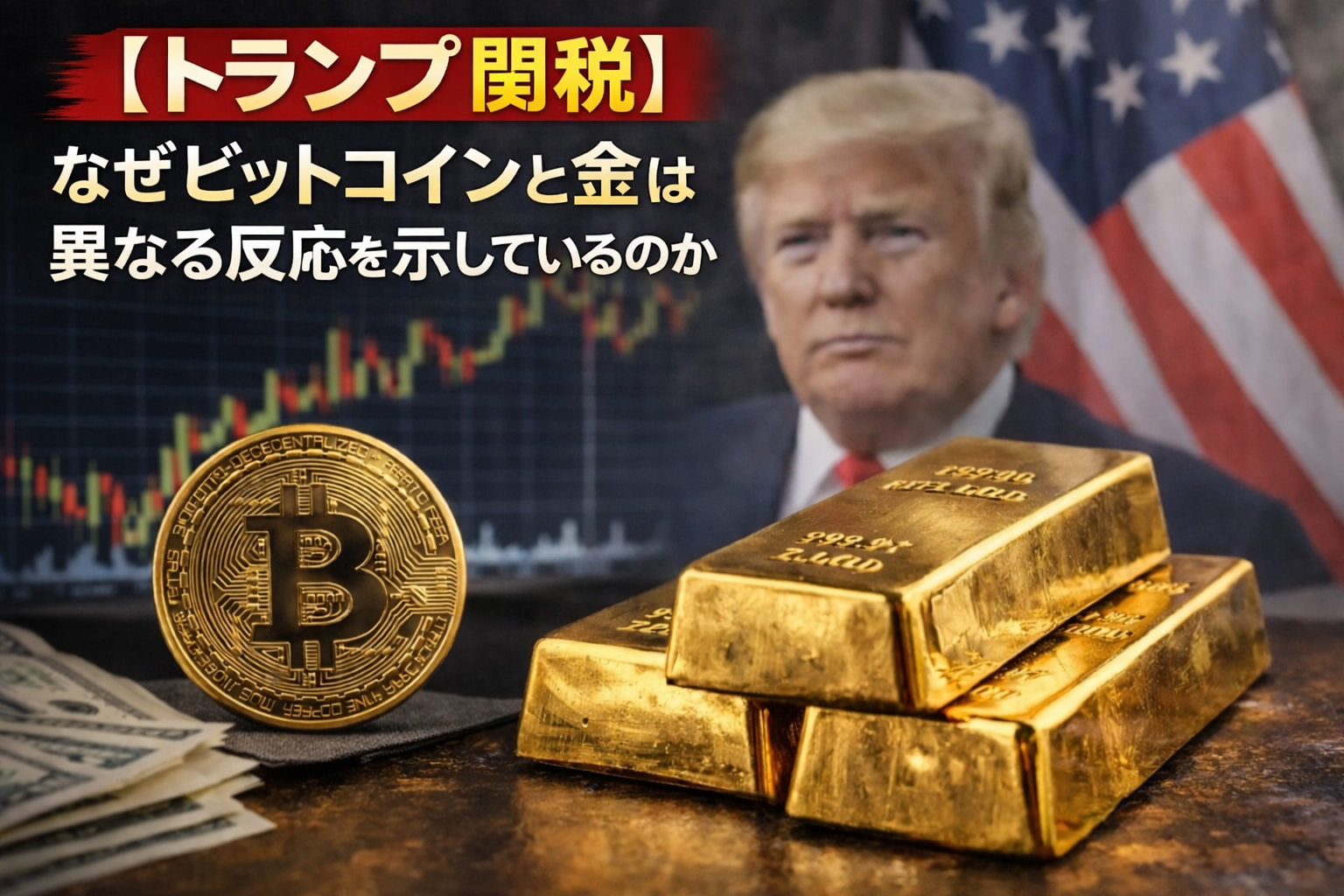 トランプ関税】なぜビットコインと金は異なる反応を示しているのか - CoinChoice（コインチョイス）