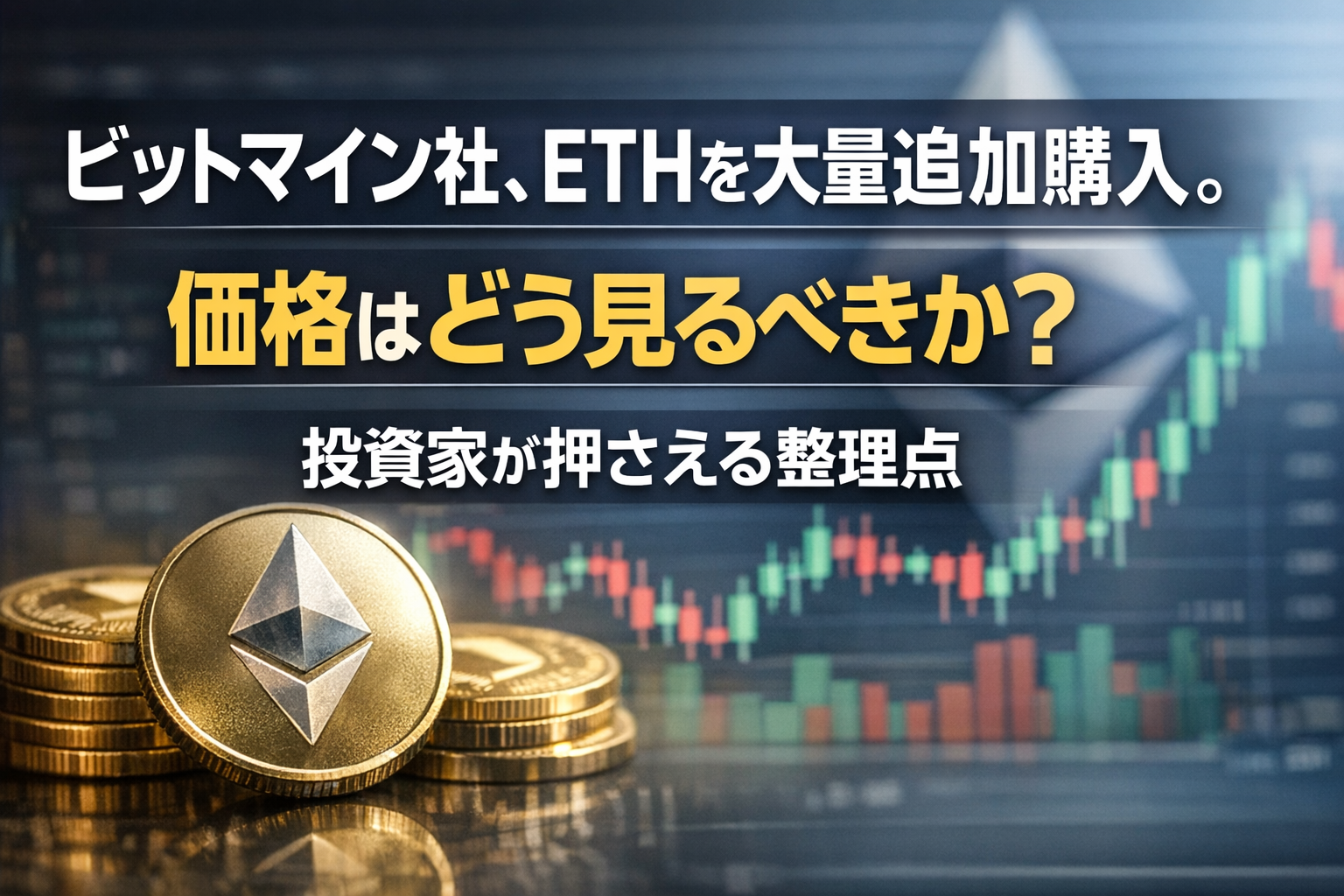 ビットマイン社、ETHを大量追加購入。相場はどう受け止めるべきか - CoinChoice（コインチョイス）