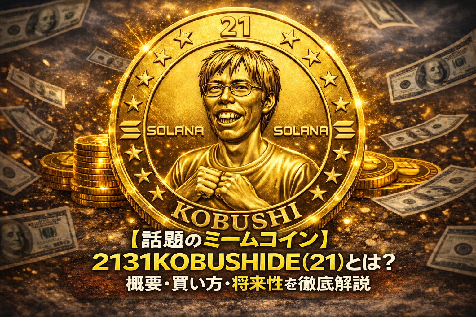 【話題のミームコイン】2131KOBUSHIDE(21)とは?概要・買い方・将来性を徹底解説