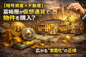 【暗号資産×不動産】富裕層が仮想通貨で物件を購入？広がる“実需化”の正体