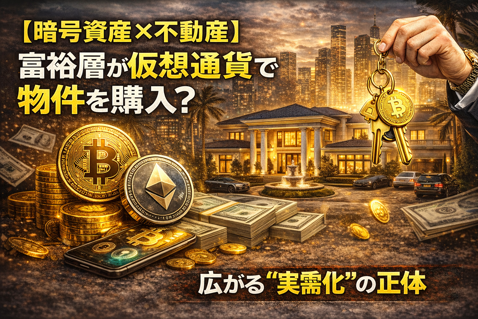 【暗号資産×不動産】富裕層が仮想通貨で物件を購入？広がる“実需化”の正体