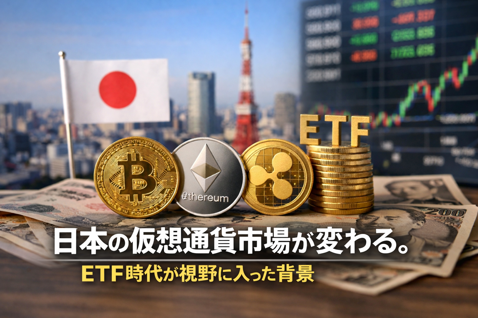 日本の仮想通貨市場が変わる。ETF時代が視野に入った背景