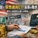 米国で仮想通貨ETF拡張の動き。現状と制度的な違いを解説