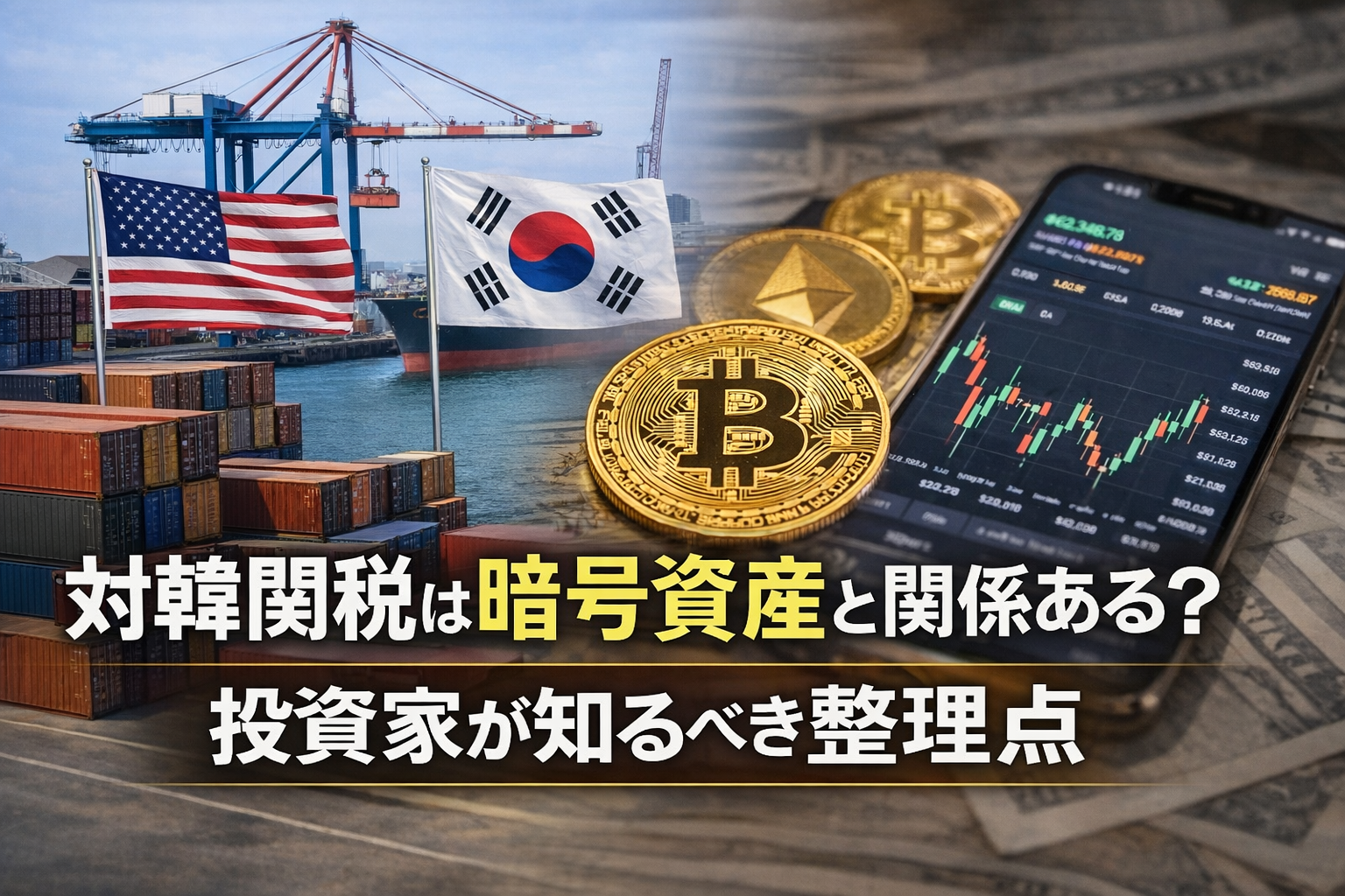 【トランプ関税】対韓関税は暗号資産と関係ある？投資家が知るべき整理点