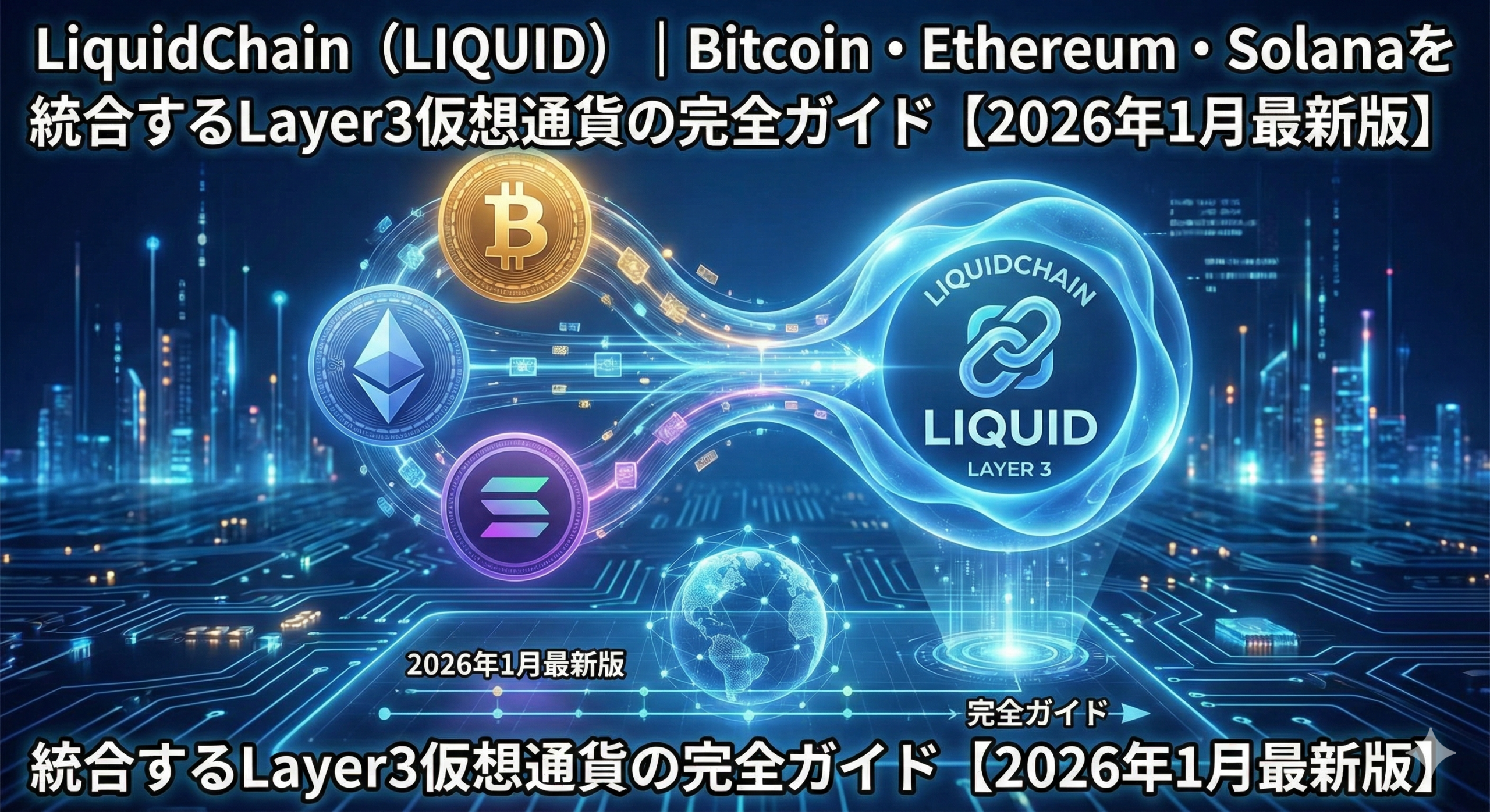 LiquidChain（LIQUID）｜Bitcoin・Ethereum・Solanaを統合するLayer3仮想通貨の完全ガイド【2026年1月最新版】