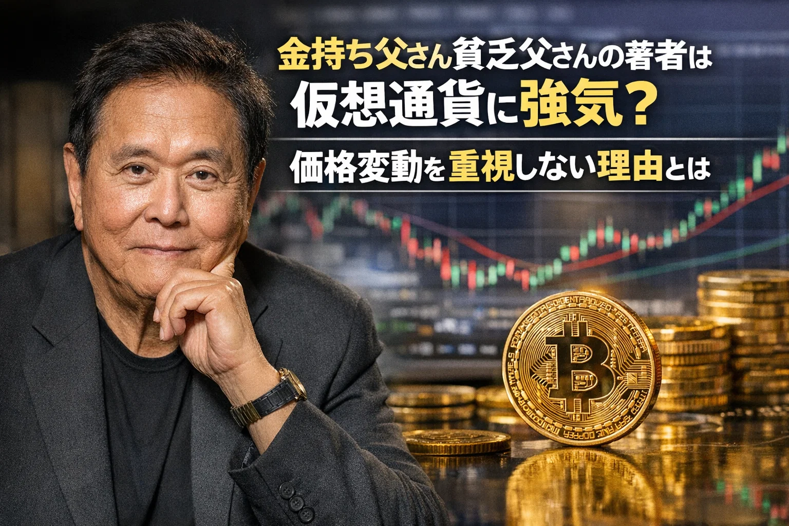 金持ち父さん貧乏父さんの著者は仮想通貨に強気？価格変動を重視しない理由