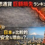 仮想通貨の巨額損失ランキングと、日本が比較的安全な理由