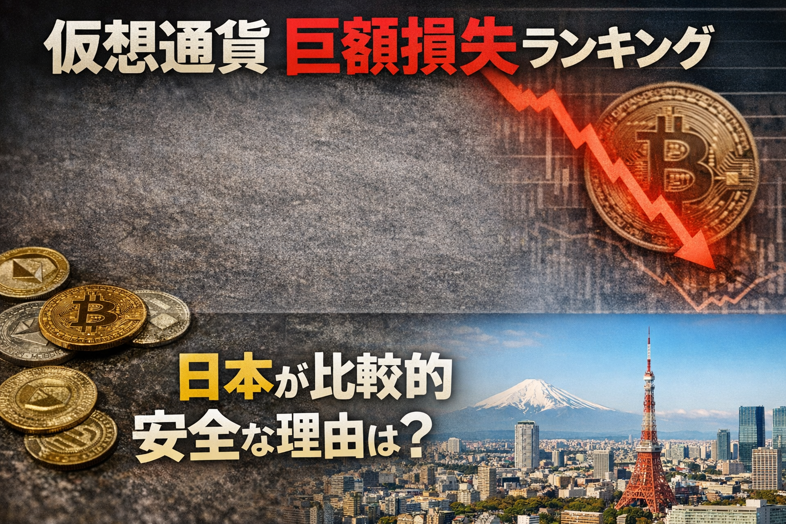 仮想通貨の巨額損失ランキングと、日本が比較的安全な理由