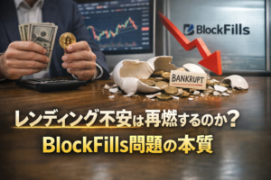 レンディング不安は再燃するのか？BlockFills問題の本質を徹底解説