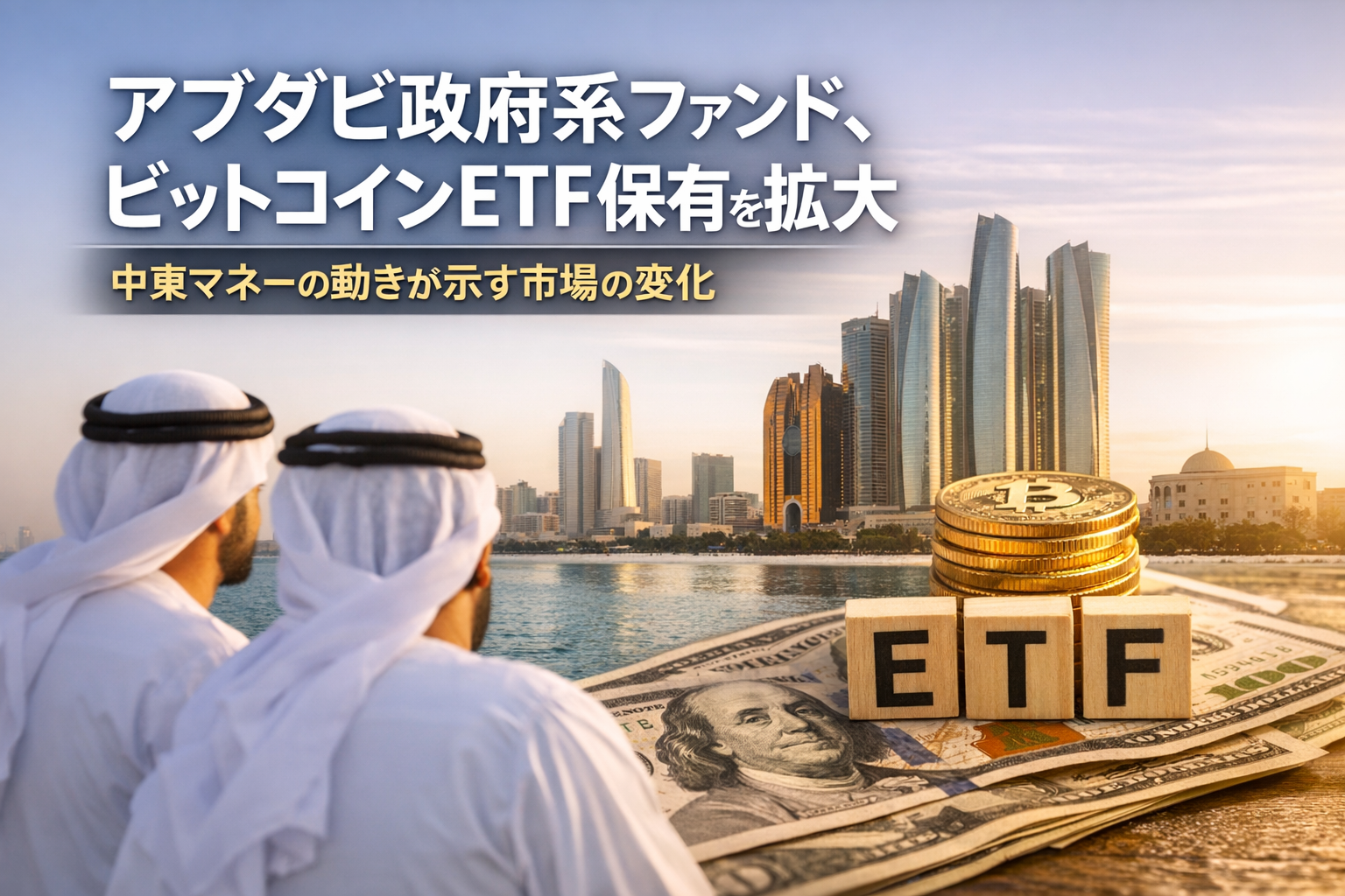 アブダビ政府系ファンド、ビットコインETF保有を拡大 中東マネーの動きが示す市場の変化