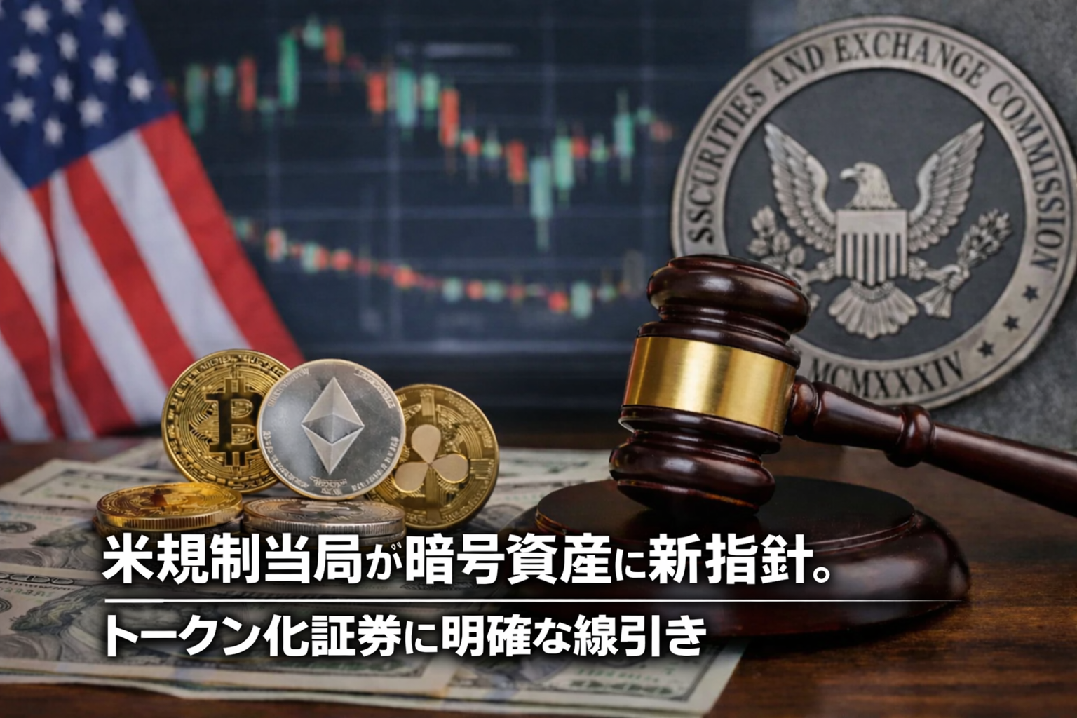 米規制当局が暗号資産に新指針。トークン化証券に明確な線引き