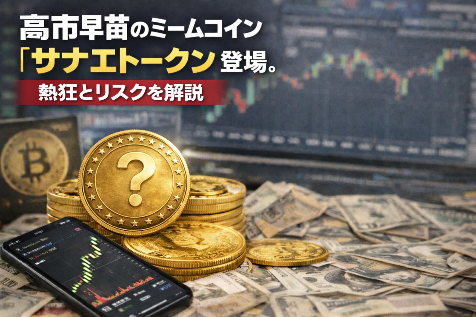 高市早苗のミームコイン「サナエトークン」登場。熱狂とリスクを解説