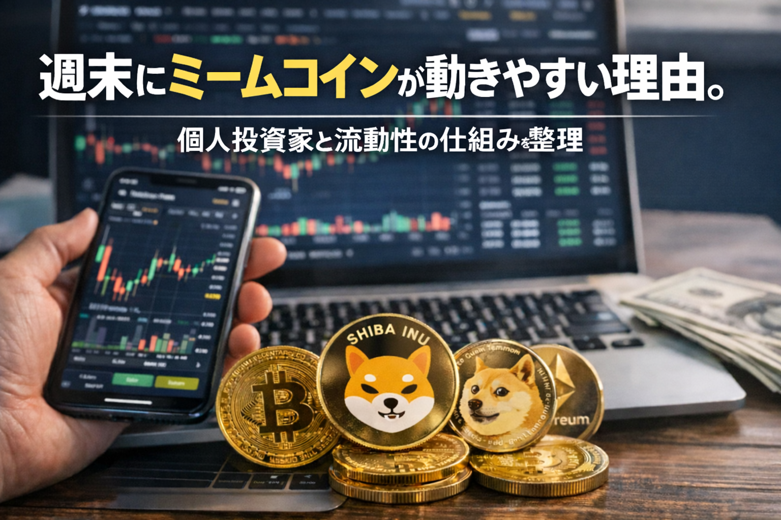 週末にミームコインが動きやすい理由。個人投資家と流動性の構造を整理