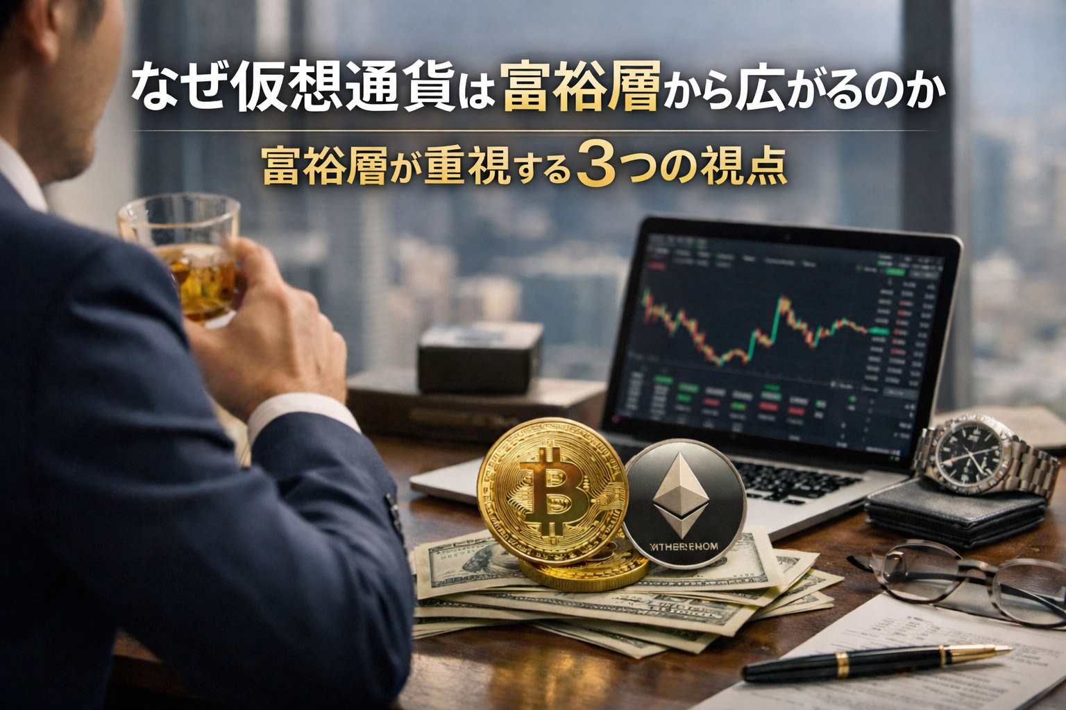 なぜ仮想通貨は富裕層から広がるのか。富裕層が重視する3つの視点