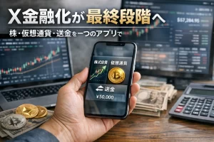 【続報】X金融化が最終段階へ　株・仮想通貨・送金を一つのアプリで