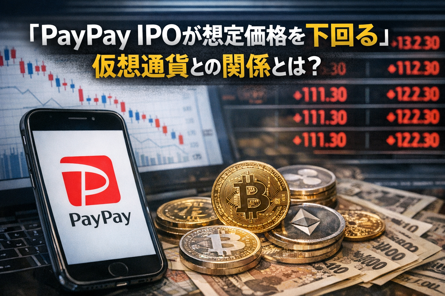 PayPay IPOが想定価格を下回る─仮想通貨との関係は
