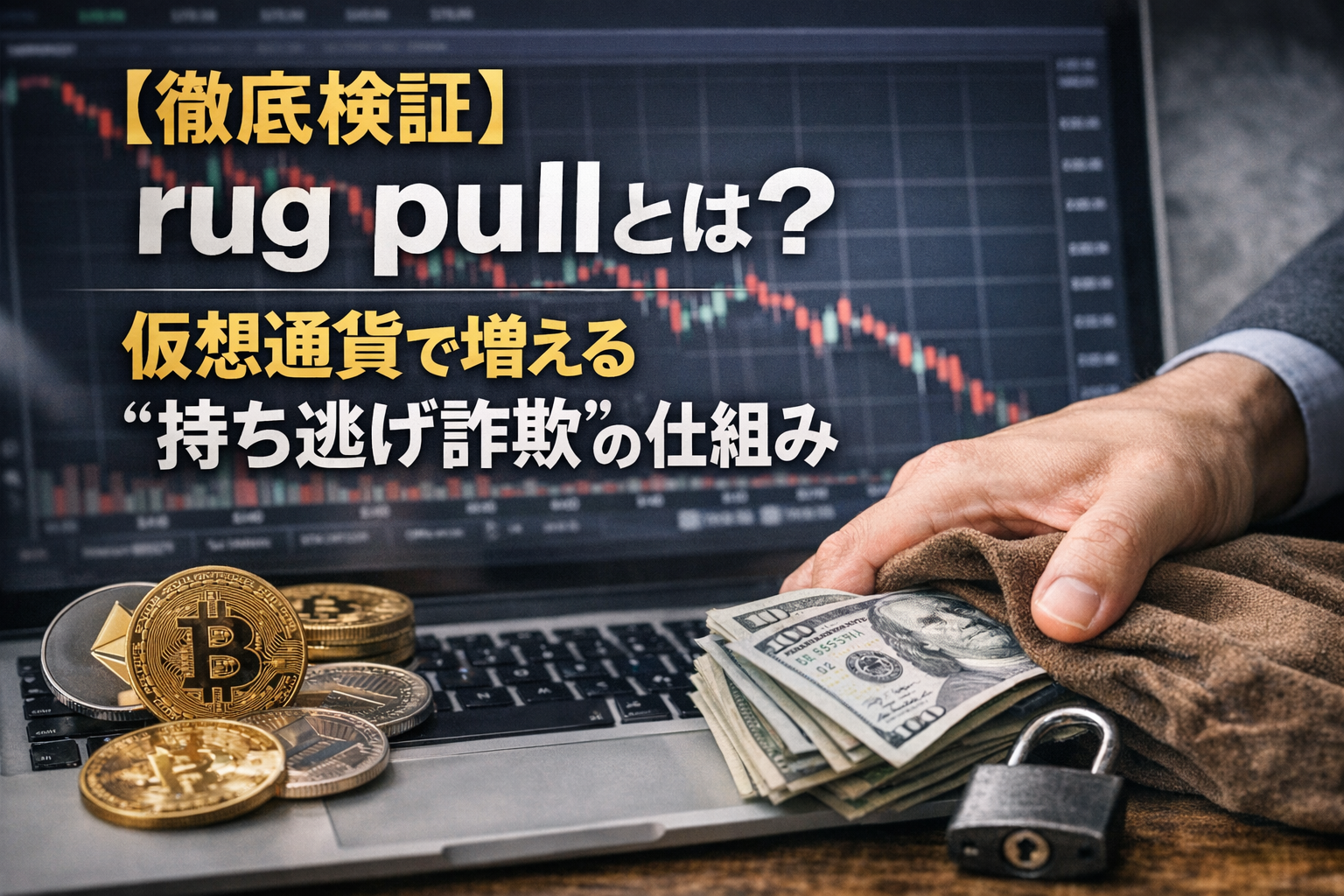 【徹底検証】rug pullとは？仮想通貨で増える“持ち逃げ詐欺”の仕組み