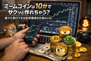ミームコインは10分でサクッと作れちゃう？誰でも発行できる仮想通貨の仕組みとは