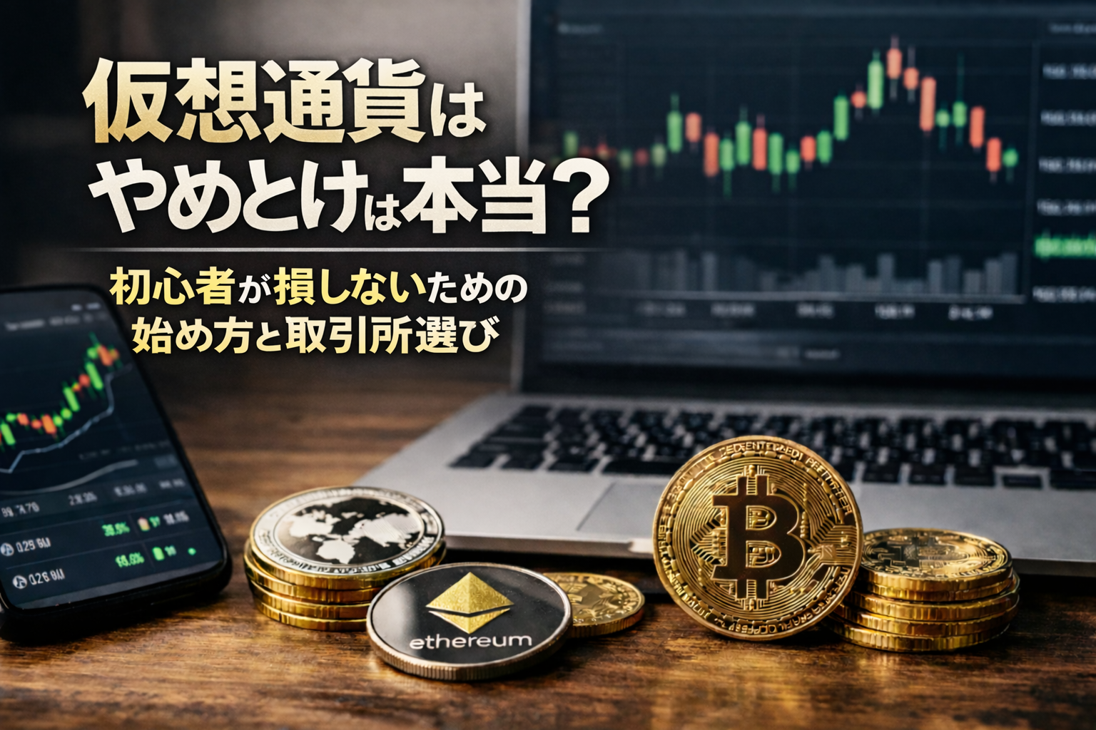 仮想通貨はやめとけは本当?初心者が損しないための始め方と取引所選び
