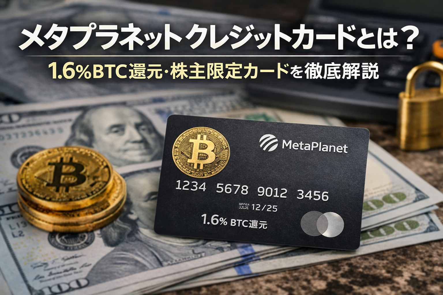メタプラネット クレジットカードとは？1.6%BTC還元・株主限定カードを徹底解説