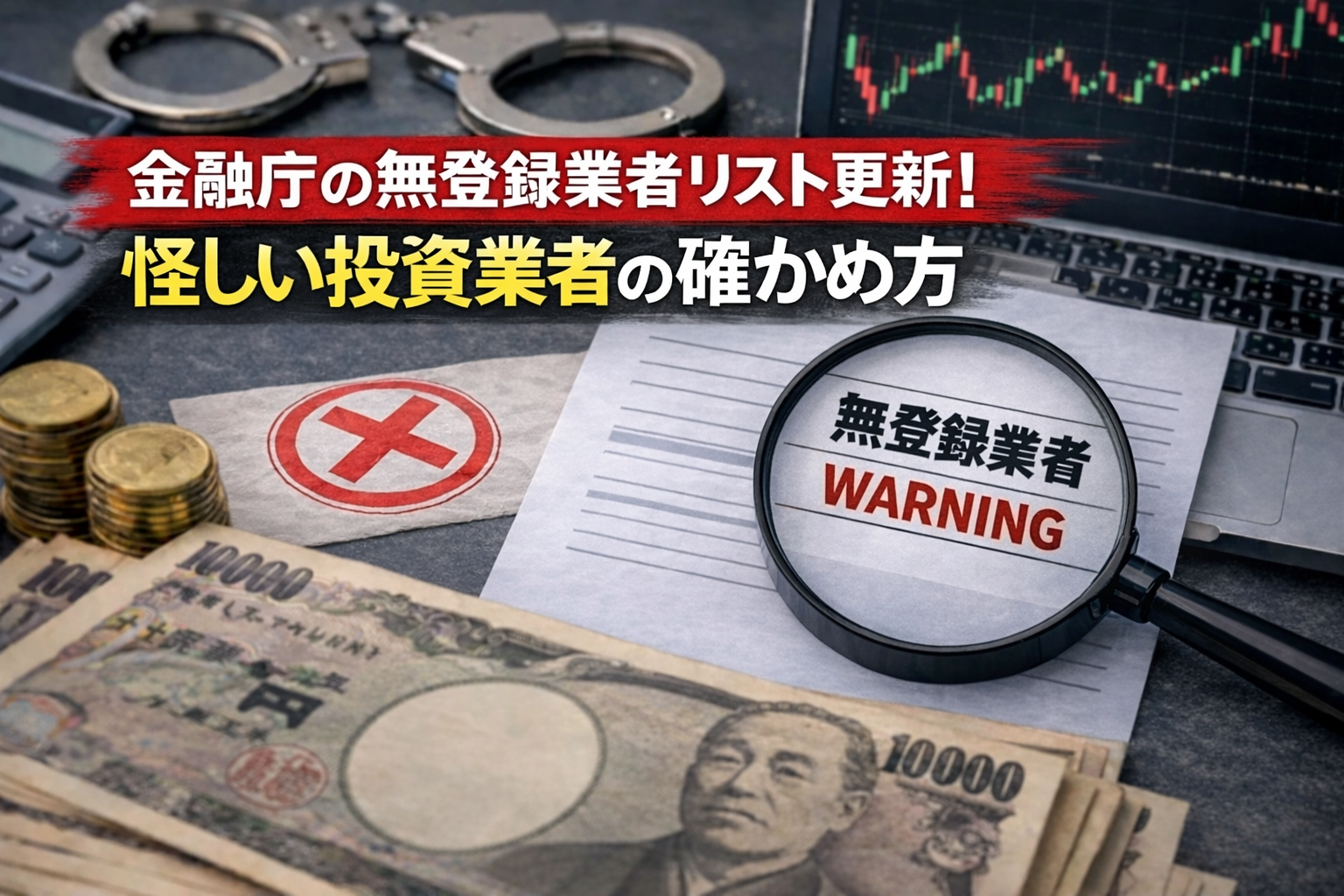 【速報】金融庁「無登録業者リスト」更新!怪しい投資業者の確かめ方