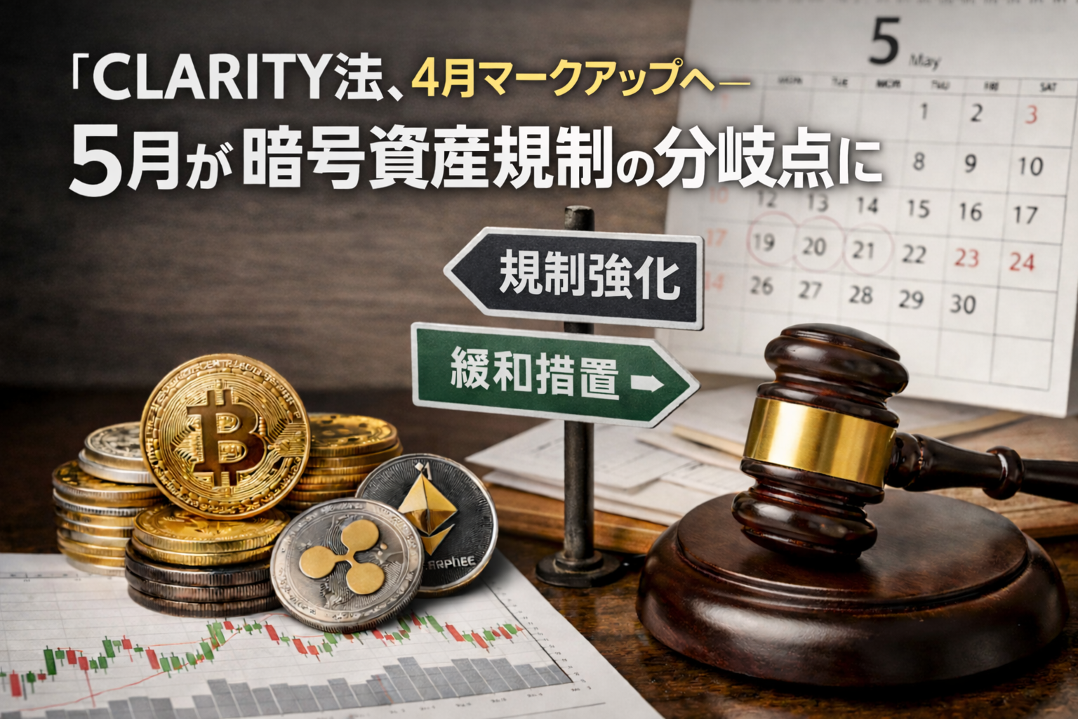 CLARITY法、4月マークアップへ—5月が暗号資産規制の分岐点に