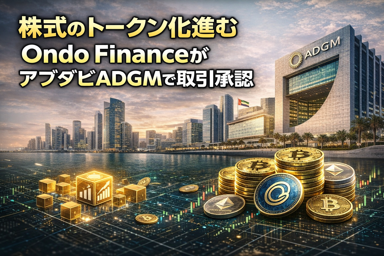 株式のトークン化進む─Ondo FinanceがアブダビADGMで取引承認