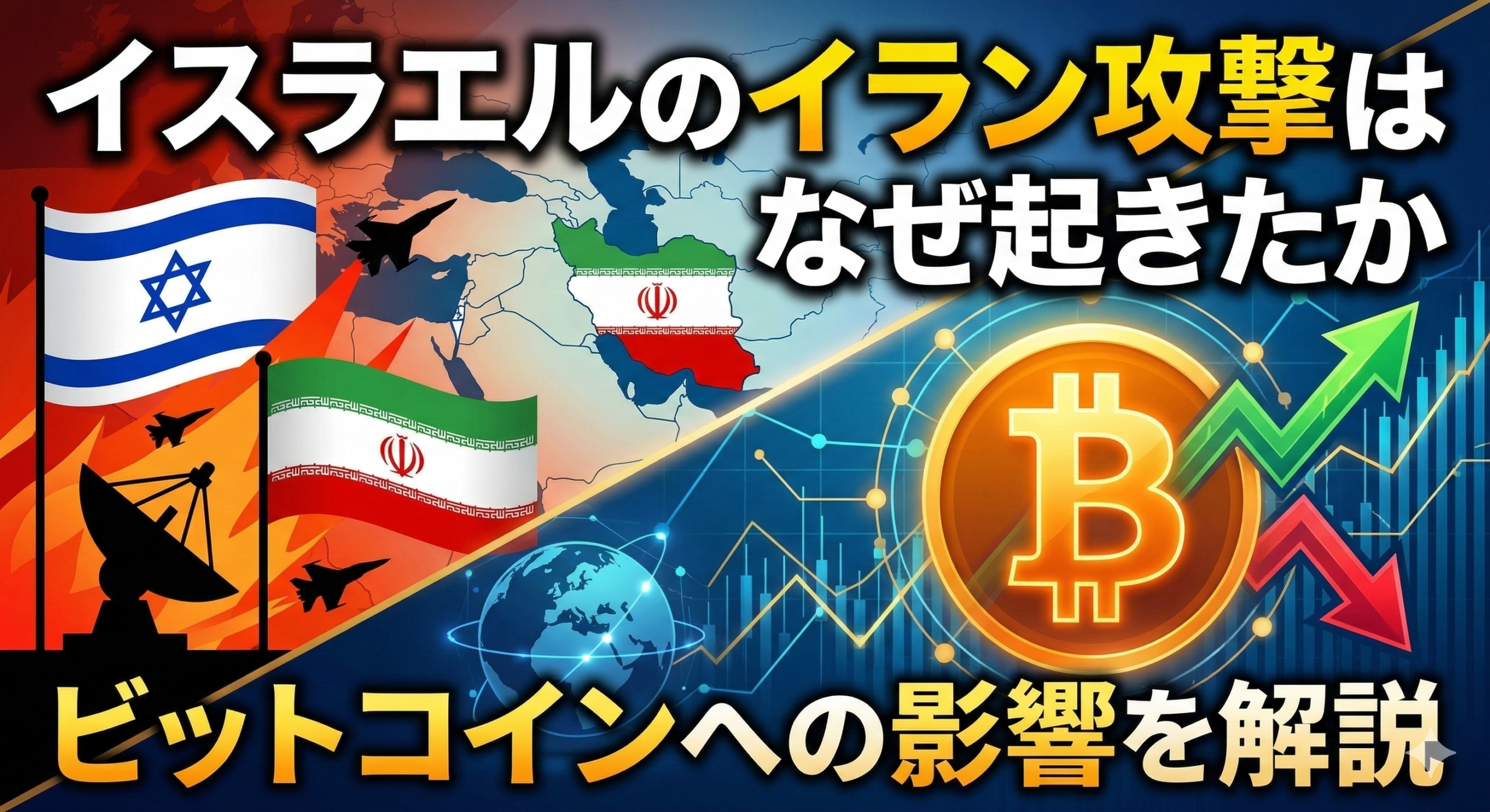 【緊急解説】イスラエルのイラン攻撃はなぜ起きたか、ビットコインへの影響