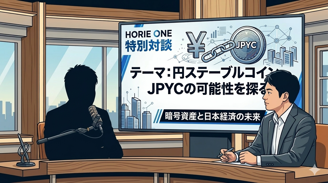 堀江貴文氏の番組「HORIE ONE」でJPYCを議論、円ステーブルコインの可能性とは