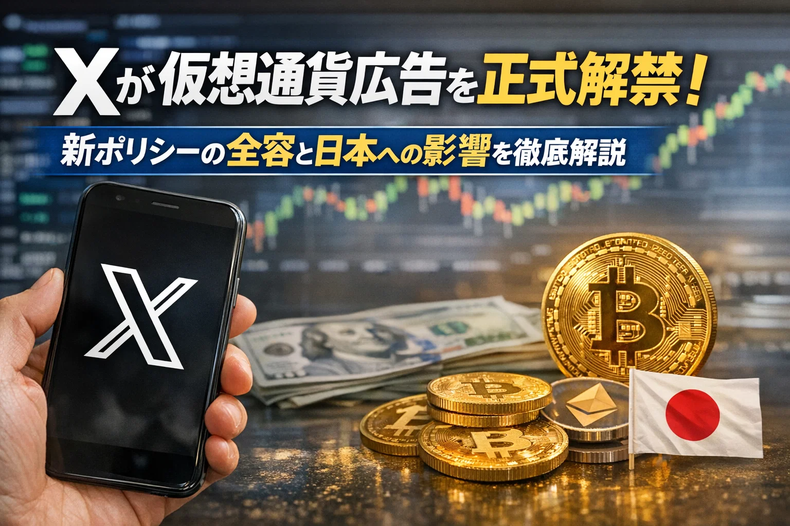 Xが仮想通貨広告を正式解禁！新ポリシーの全容と日本への影響を徹底解説