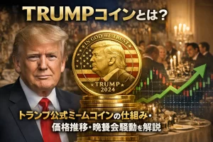 TRUMPコインとは？トランプ公式ミームコインの仕組み・価格推移・晩餐会騒動を解説
