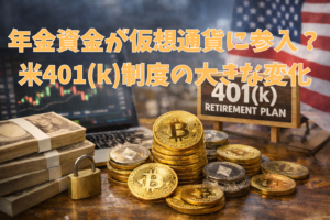 【最大20兆円】年金マネーが仮想通貨へ？米401(k)制度が激変