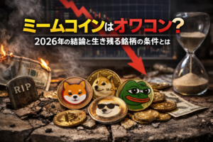 ミームコインはオワコン？2026年の結論と生き残る銘柄の条件とは