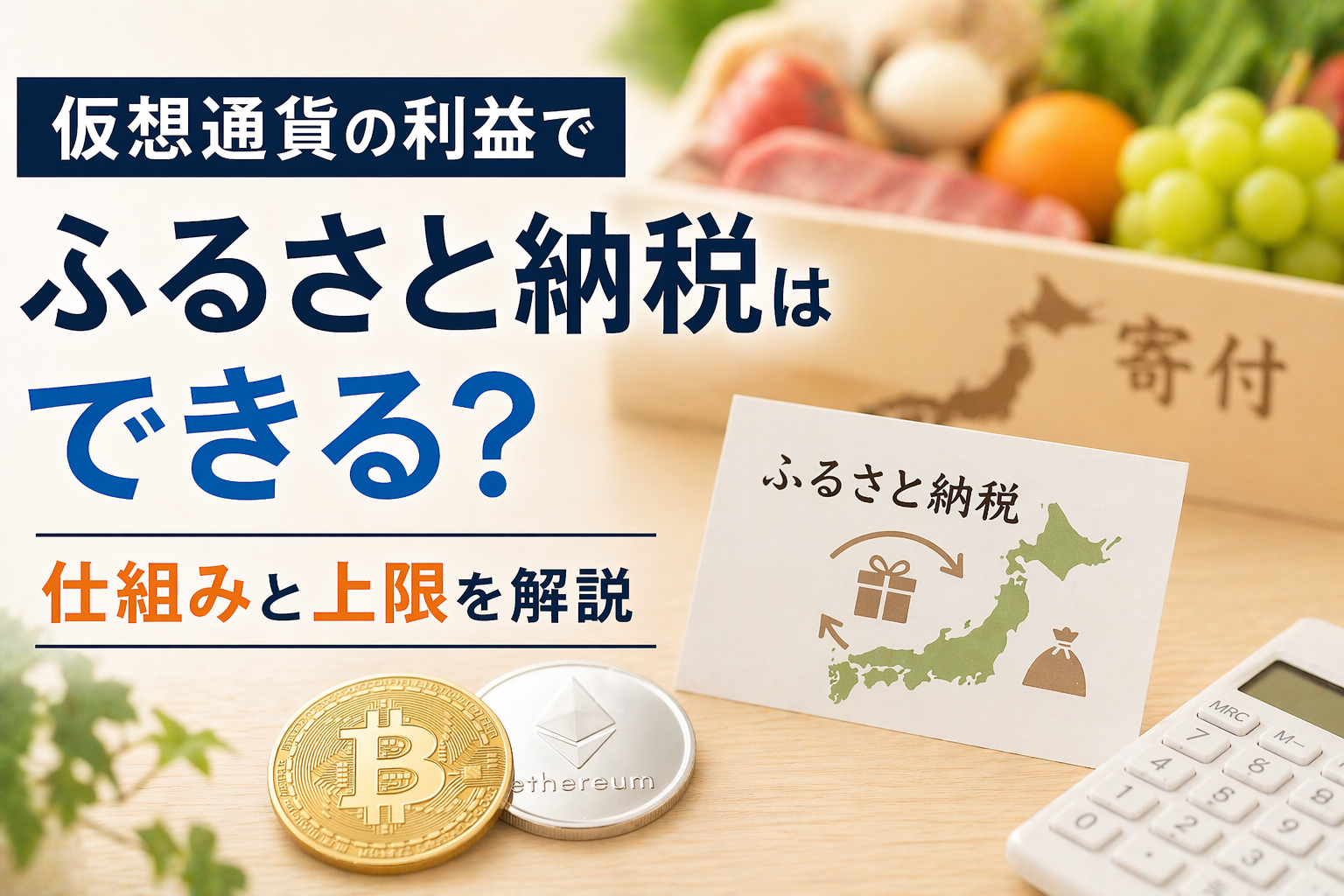 仮想通貨の利益でふるさと納税はできる？仕組みと上限を解説