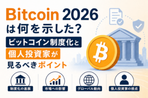 Bitcoin 2026は何を示した？ビットコイン制度化と個人投資家が見るべきポイント