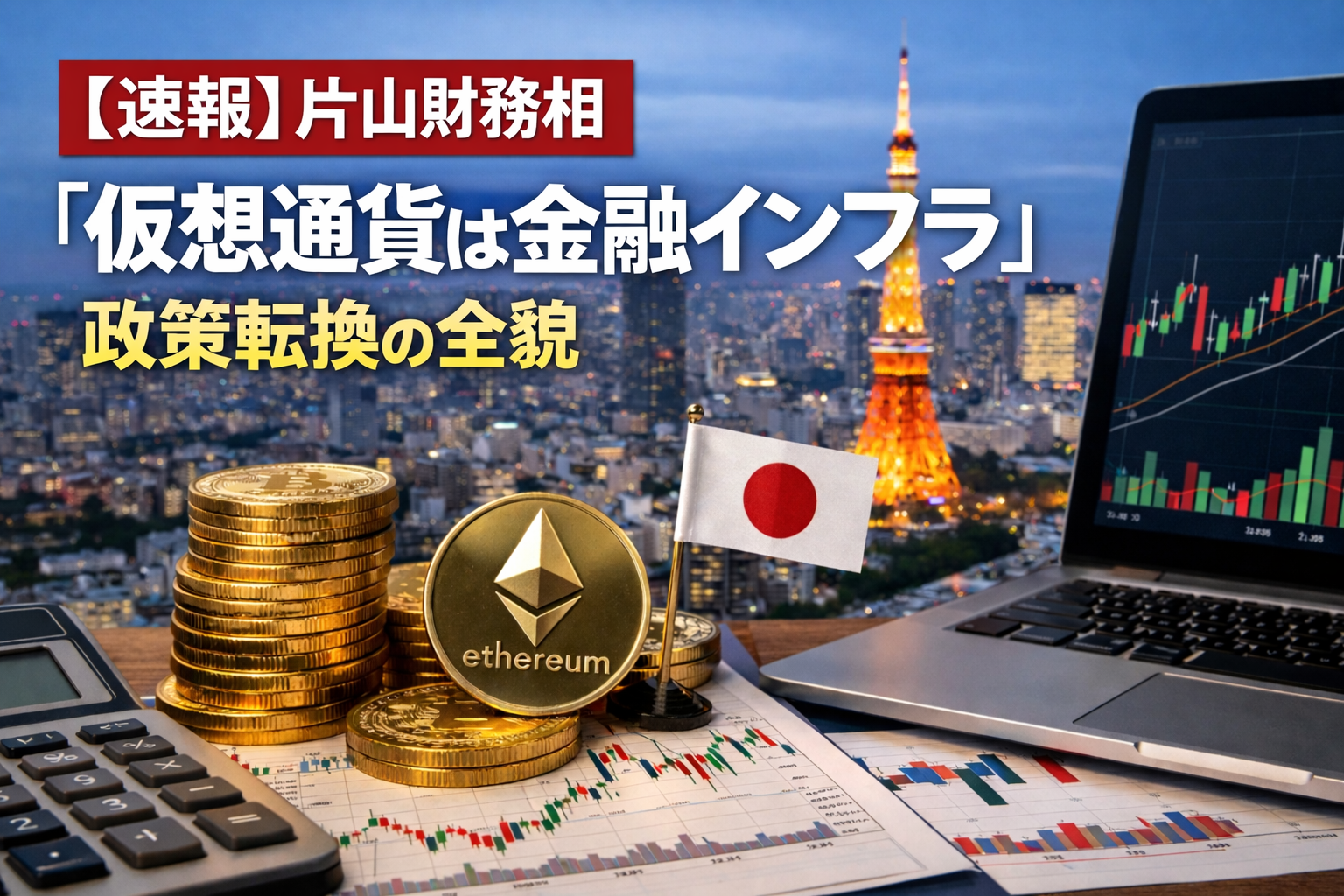 【速報】片山財務相「仮想通貨は金融インフラ」政策転換の全貌