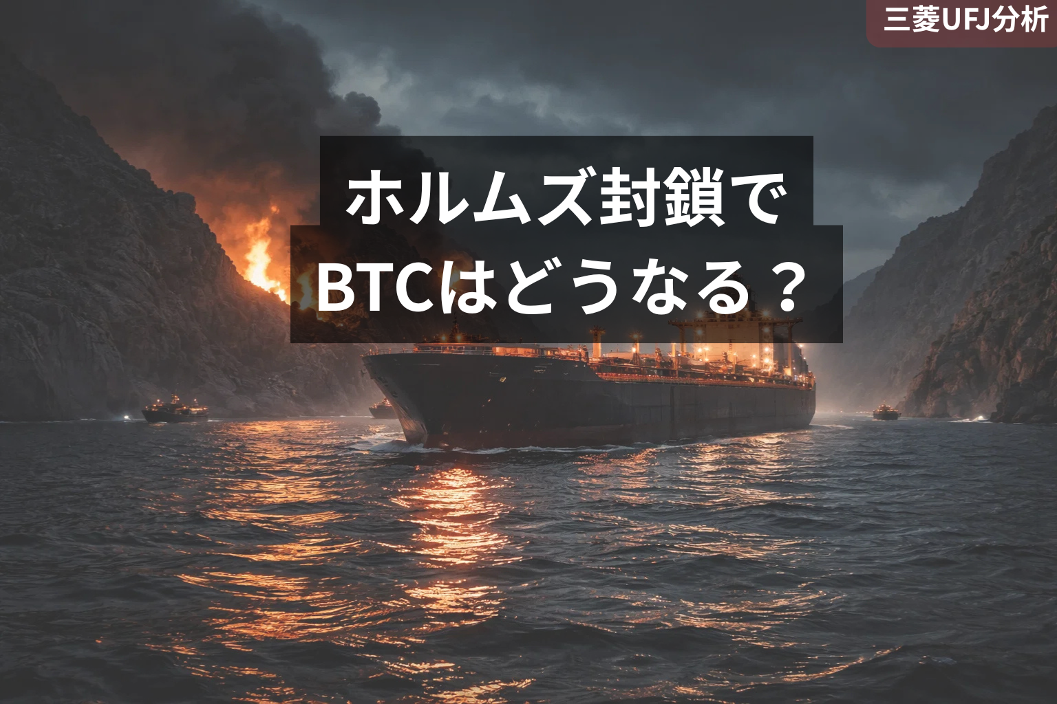 【独自分析】ホルムズ海峡封鎖でビットコインはどうなる?三菱UFJレポートが示す3つのシナリオ