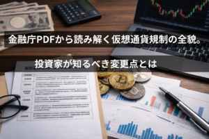 金融庁PDFから読み解く仮想通貨規制の全貌。投資家が知るべき変更点とは