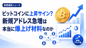 ビットコインに上昇サイン？新規アドレス急増は本当に爆上げ材料なのか