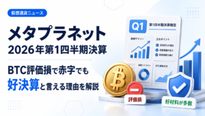 メタプラネット2026年第1四半期決算。BTC評価損で赤字でも好決算と言える理由を解説
