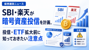 SBI・楽天が暗号資産投信を計画。投信・ETF拡大前に知っておきたい注意点